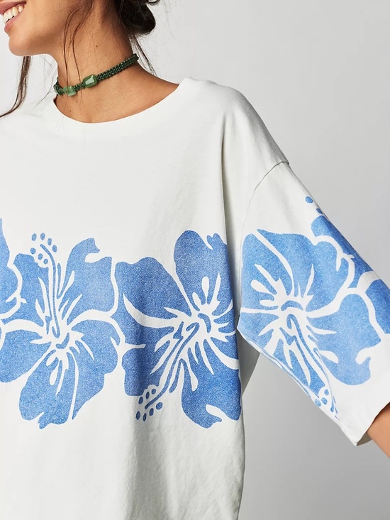 Free People Tops - NWOT XS The Bureau Free People Hibiscus Tee